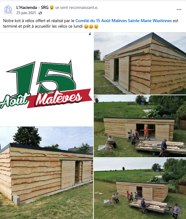 Construction d'un Abri à vélo pour l'hacienda Construction d'un Abri à vélo pour l'hacienda